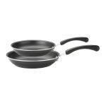 Prestige Diamond Twin Pack 20cm and 24cm Frying Pan Set Black