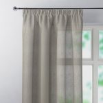 Boucle Dove Grey Tape Top Single Voile Panel Dove Grey