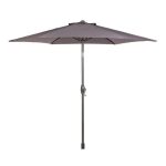 2.5m Crank and Tilt Parasol Grey Pole Grey