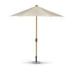 2.5m Woodlook Crank and Tilt Parasol Cream