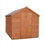 7ft x 5ft Shire Overlap Value Shed Brown