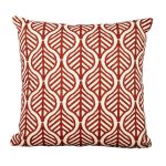 Outdoor Red Leaves Cushion Red
