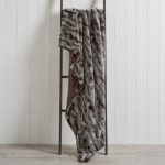 Marble Plush 130cm x 180cm Throw Charcoal