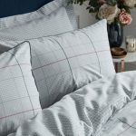 Emma Willis Rushton Check Oxford Pillowcase Grey