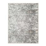 Shimmer Salvage Map Rug White