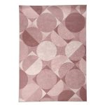 Blush Circles Shimmer Rug Blush (Pink)