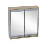 Amalfi Grey Mirror Cabinet Grey