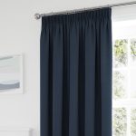 Tyla Navy Blackout Pencil Pleat Curtains Navy
