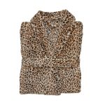 Leopard Print Robe Brown