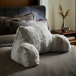 Teddy Bear Snow Leopard Print Cuddle Cushion Natural