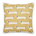 Sausage Dog Ochre Cushion Cover Ochre