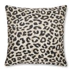 Jacquard Gold Leopard Cushion Cover Gold