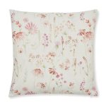 Watercolour Floral Natural Cushion Cover Natural