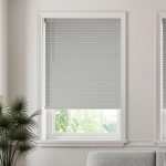 Room Darkening Grey Faux Wood Venetian Blind 50mm Slats Grey