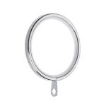 Pack of 6 Swish Atlanta Chrome Curtain Rings Dia. 35mm Chrome