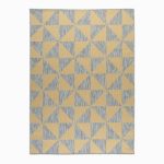 Indoor and Outdoor Diamond Rug Yellow