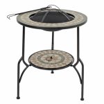 Summer Terrace Brava High Fire Pit Natural