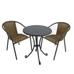 Summer Terrace Fleuretta 2 Seat Bistro Set Natural
