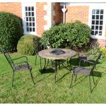 Byron Manor Colorado Fire Pit Set with Verona Chairs Natural