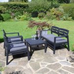 Trabella Venice 2 Seat Conversation Set Grey