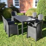 Trabella Roma 6 Seat Dining Set with Sicily Chairs Grey