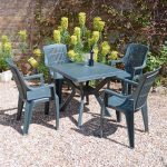 Trabella Turn 4 Seat Dining Set Green