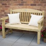 Forest Garden Harvington 4ft Wooden Bench Wood (Brown)
