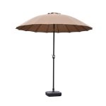 Blossom 2.5m Oriental Parasol Taupe (Brown)