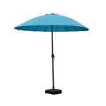 Blossom 2.5m Oriental Parasol Aqua (Blue)