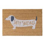 Silly Sausage Doormat Multicoloured
