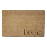 Home Embossed Doormat Natural