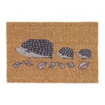 Hedgehogs Doormat Multicoloured