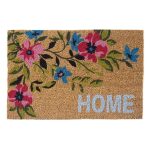 Floral Home Doormat Multicoloured