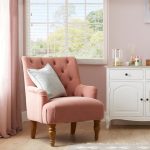 Arianna Velvet Chair – Blush Pink Blush