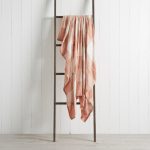 Jackson Checked Chenille 130cm x 150cm Throw Blush