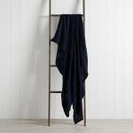 Jackson Chenille 130cm x 150cm Throw Navy