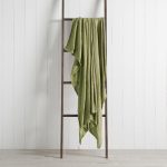 Jackson Chenille 130cm x 150cm Throw Olive (Green)