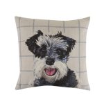Miniature Schnauzer Cushion Natural