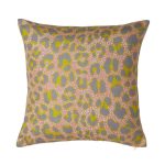 Colour Pop Leopard Cushion Ochre