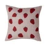 Hot House Strawberries Cushion Pink