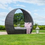 Maze Rattan Tulip Grey Daybed Grey