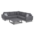 Maze Rattan Ethos Grey Corner Set Grey