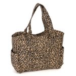 Leopard Print PVC Craft Bag Leopard (Brown)