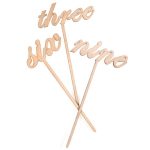Natural Font Table Numbers 1-12 Natural