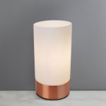 Ferris Glass Copper Table Lamp Copper
