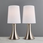 Hula Twin Pack White Touch Lamps White