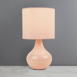 Mason Ceramic Blush Pink Table Lamp Pink