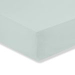 Cotton Blend Duck Egg 25cm Fitted Sheet Duck Egg