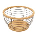 Wooden Fruit Bowl Brown
