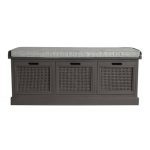 Lucy Cane Charcoal Storage Bench Charcoal